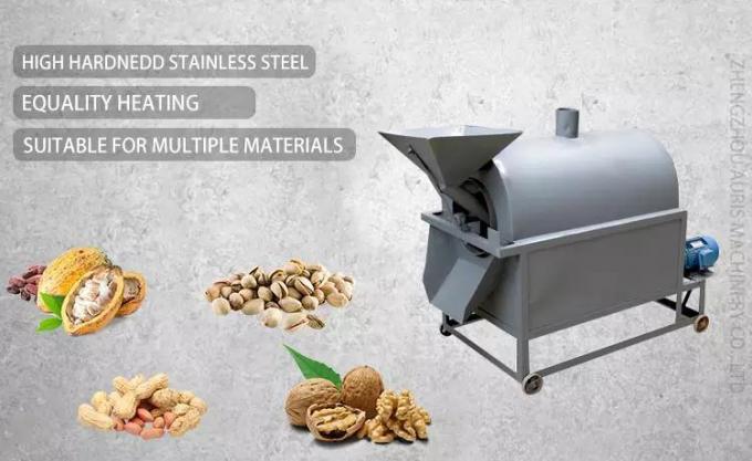 Caffè Bean Roasting Machine di acciaio al carbonio di SUS 201 della macchina del girarrosto del tamburo SUS304 0