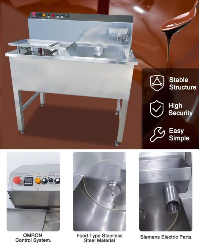 Cioccolato industriale della colatrice del cioccolato Jzj30 che si fonde temperando macchina 4
