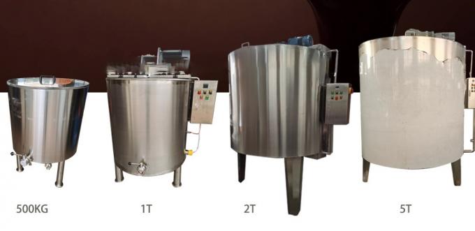 Macchina di fusione di accumulazione termica della macchina del cioccolato liquido spesso della vasca di decantazione di grande capacità
