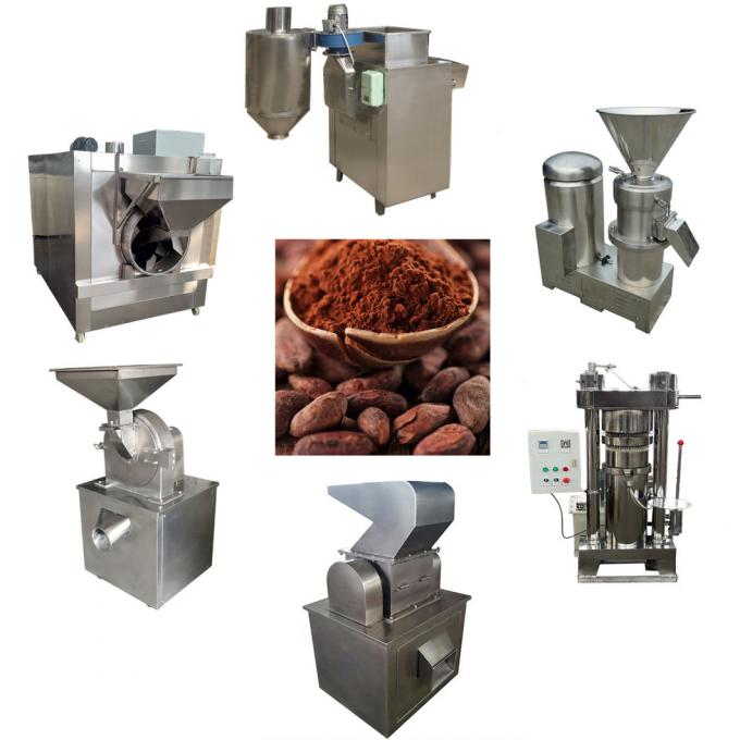 Linea di produzione di macinazione del cacao in polvere macchina del creatore della polvere di 200kg 0