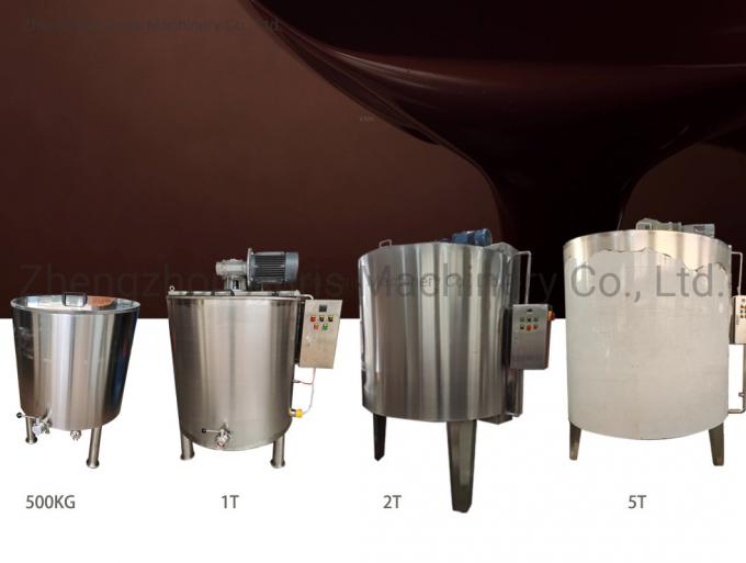 cioccolato di fusione della macchina Ss316 di fabbricazione di cioccolato 500L che tempera macchina 0
