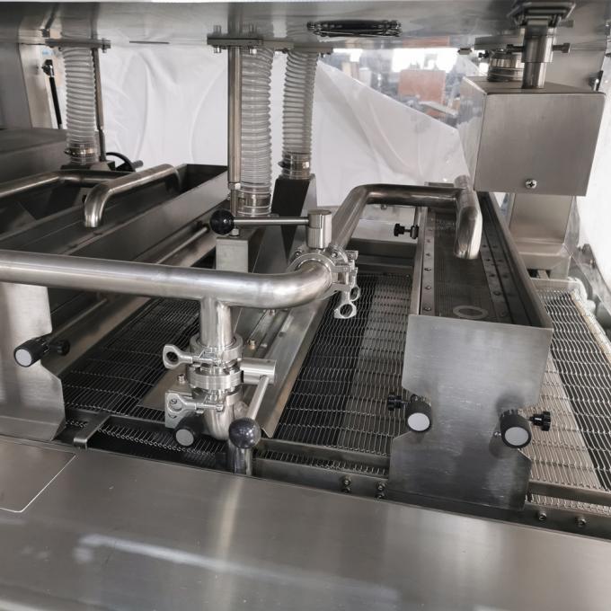 Abbigliatore automatico di Candy del tunnel di raffreddamento della macchina di copertura di cioccolato Sss304 1