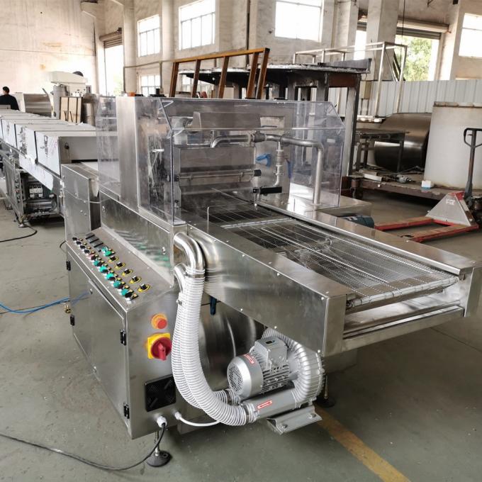 Abbigliatore automatico di Candy del tunnel di raffreddamento della macchina di copertura di cioccolato Sss304 2