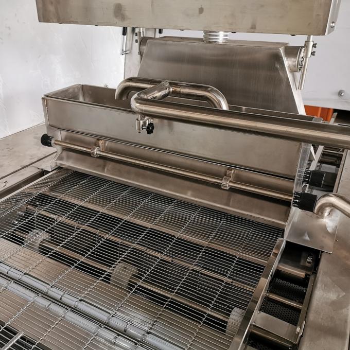 Abbigliatore automatico di Candy del tunnel di raffreddamento della macchina di copertura di cioccolato Sss304 3