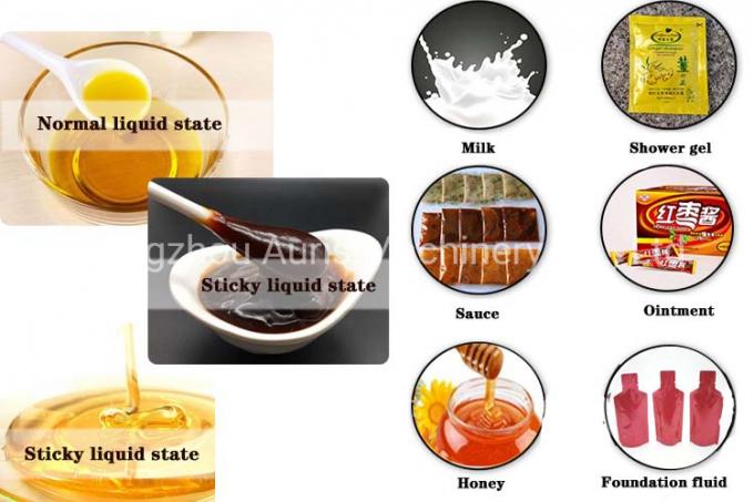 Macchina di rifornimento liquida della pasta del cioccolato della maionese automatica piena della macchina imballatrice 7