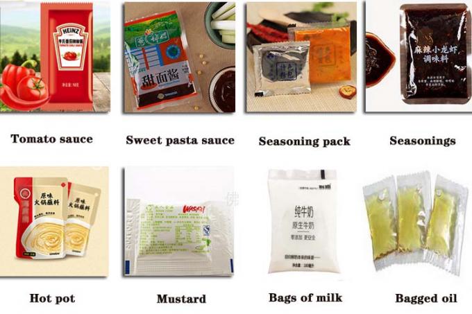 Macchina di rifornimento liquida della pasta del cioccolato della maionese automatica piena della macchina imballatrice 8
