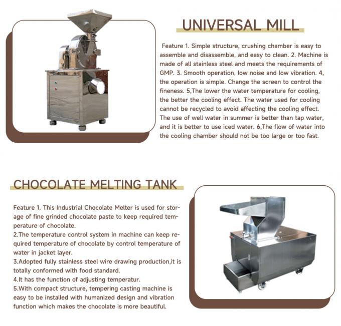 cioccolato di 500kg H che tempera la piccola macchina di deposito di Mini Chocolate della macchina 7