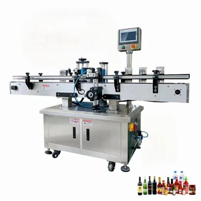 Etichettatore automatico ad alta velocità dell'autoadesivo intorno all'etichettatrice della bottiglia di vetro per industria alimentare