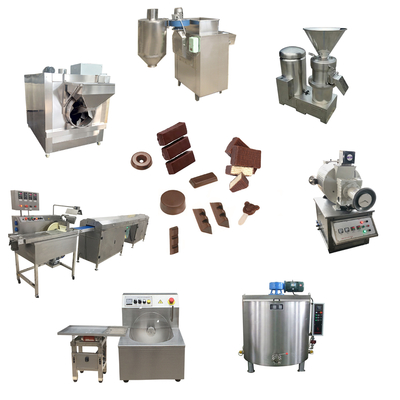 cioccolato stridente del cacao di 500kg/H Bean To Bar Chocolate Machine che elabora macchinario
