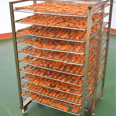 Il bacon di fumo in lotti del forno 30kg della carne di acciaio inossidabile 304 ha asciugato la Camera del fumo della salsiccia