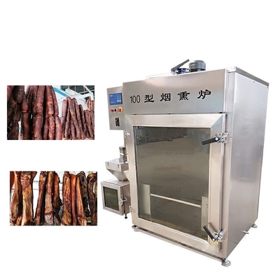 La macchina di fumo 100kg della carne dello zampone ammucchia la macchina di fumo calda del pesce freddo
