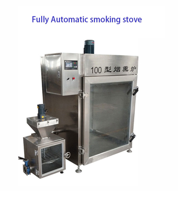 macchina di fumo di fumo del pesce industriale della macchina 30kw della carne in lotti 100kg