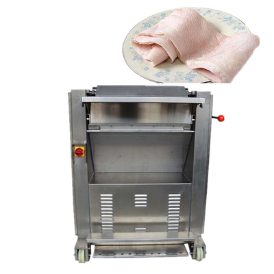 0,75 chilowatt della carne della pelle Chopper Pork Skin Peeling Machine della tagliatrice