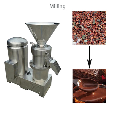 linea di produzione della polvere di cacao di 24kw Bean To Bar Chocolate Machine 200kg