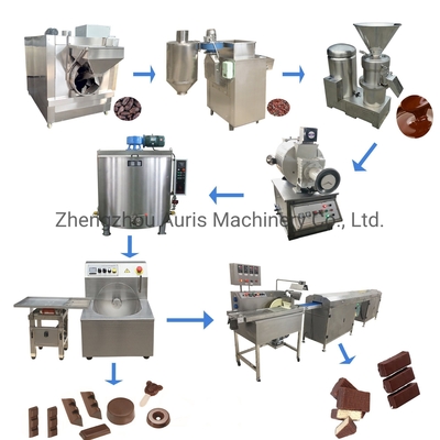 Cioccolato del cacao che elabora la linea di trasformazione del burro di arachidi elettrico del macchinario 100kg