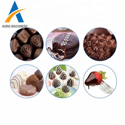 macchina di vendita calda del merlo acquaiolo di fabbricazione di cioccolato del piccolo del cioccolato di temperatura nero automatico completo del regolatore per i negozi del dessert