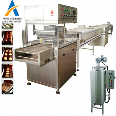 Linea di modanatura del cioccolato del tunnel di raffreddamento di Candy della macchina dell'abbigliatore del cioccolato di acciaio inossidabile