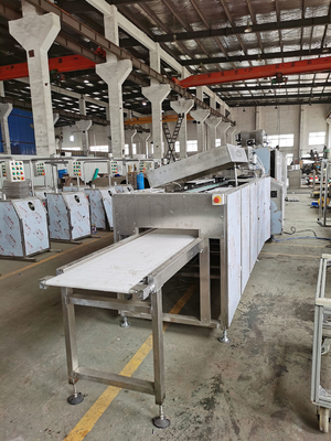Abbigliatore automatico di Candy del tunnel di raffreddamento della macchina di copertura di cioccolato Sss304