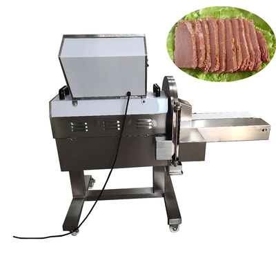 Affettatrice a scatti di taglio a cubetti cotta del petto di pollo dell'affettatrice della carne 0,77 chilowatt