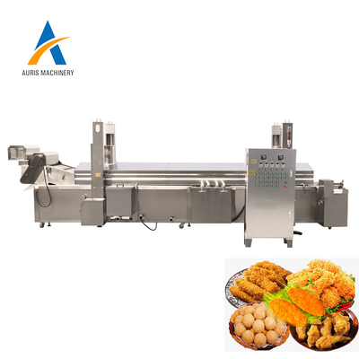 Macchina della friggitrice SUS304 per la piccola patata croccante Chips Meat Continuous Frying Line
