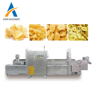 Macchina della friggitrice SUS304 per la piccola patata croccante Chips Meat Continuous Frying Line