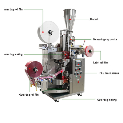 Piccolo grano multifunzionale della polvere del caffè delle impacchettatrici della spezia delle bustine automatico