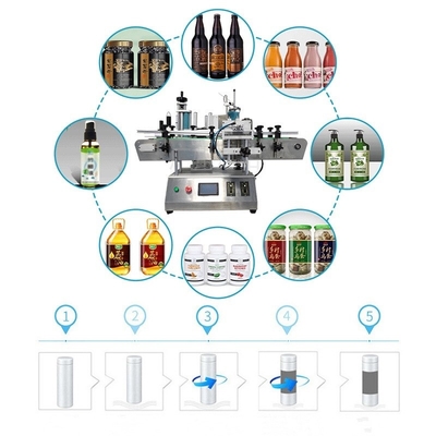 Tipo automatico etichettatrice della Tabella del piccolo dell'olio essenziale autoadesivo della bottiglia rotonda