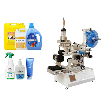 Etichettatrici rotatorie multifunzionali semiautomatiche intorno all'etichettatrice su due lati della bottiglia piana